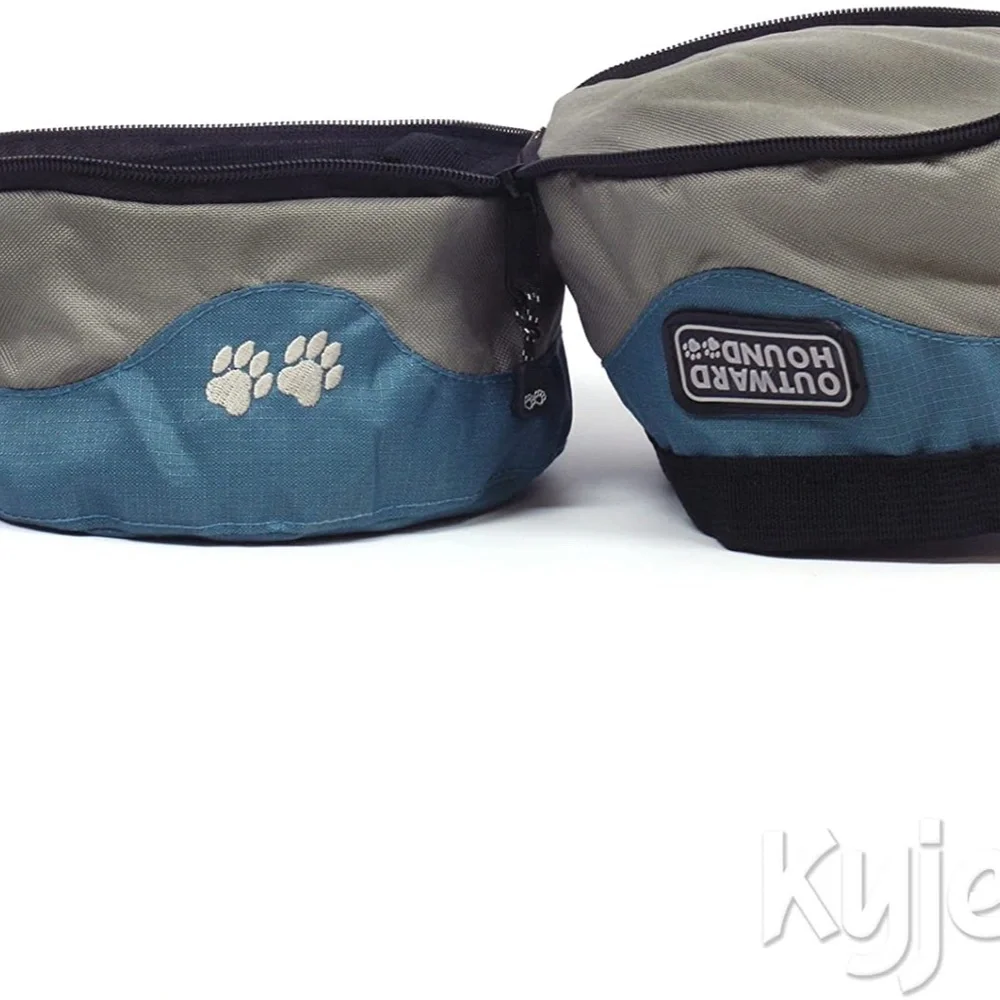 2-in-1 Food & Water Pet Bowl in Ice Blue + Dog Bone Cookie Cutter